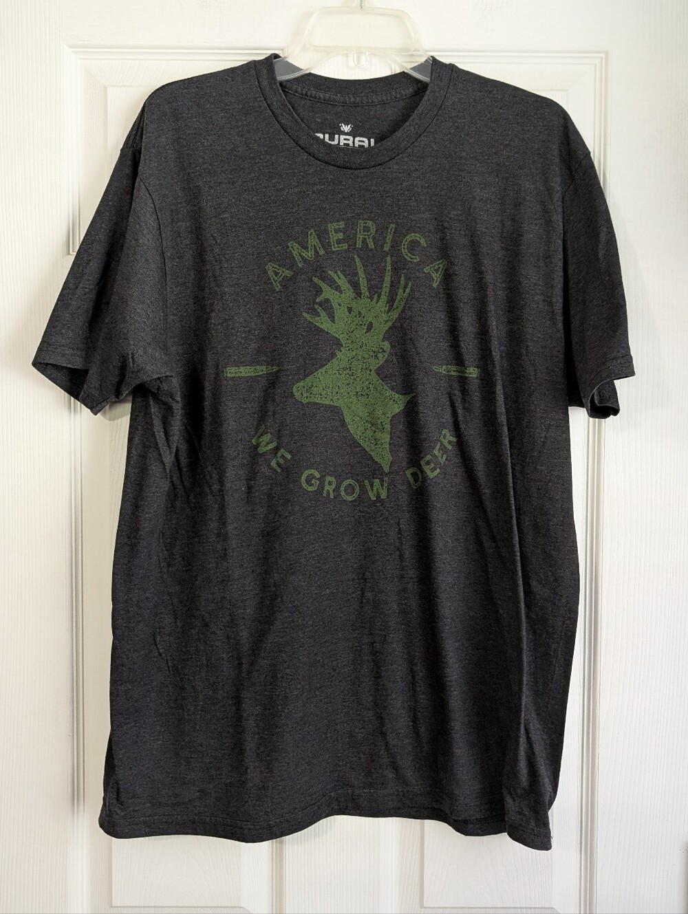 Rural Cloth 'America We Grow Deer' Graphic T-Shirt Size XL